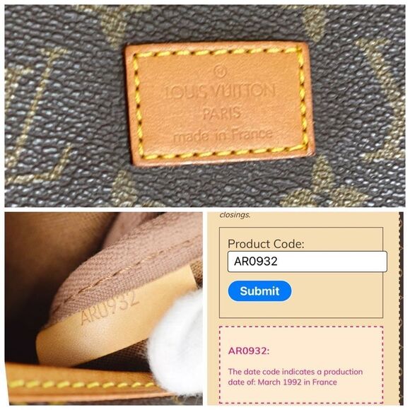 Louis Vuitton Monogram Saumur 35 Shoulder/Crossbody Bag 💼 AR0932 - Picture 7 of 17